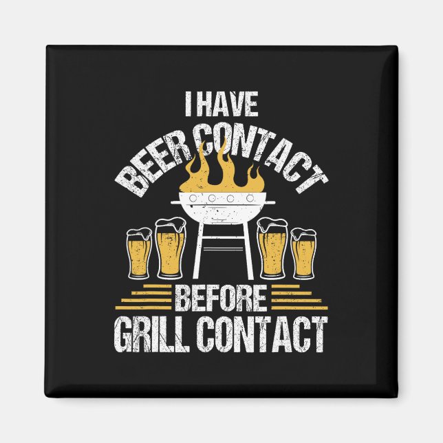 Funny Bbq Chef Rbercue Grilling  Magnet (Front)