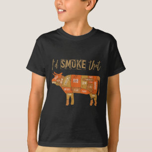 Funny Bbq Chef Smoked Meat Grill Master Gift Steak T-Shirt