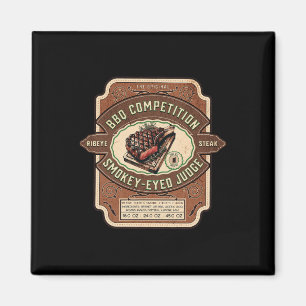 Funny Bbq Competition Judge Rib Eye Steak Rbecue J Magnet