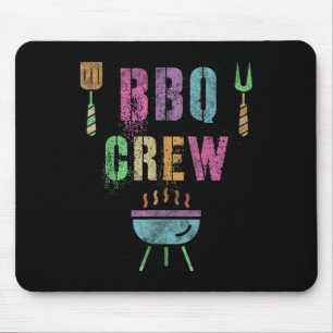 Funny Bbq Crew Grill Chef Cook Squad Cooking Summe Mouse Pad