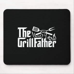 Funny Bbq Dad Retro Grill Father Mens Father's Day Mouse Pad