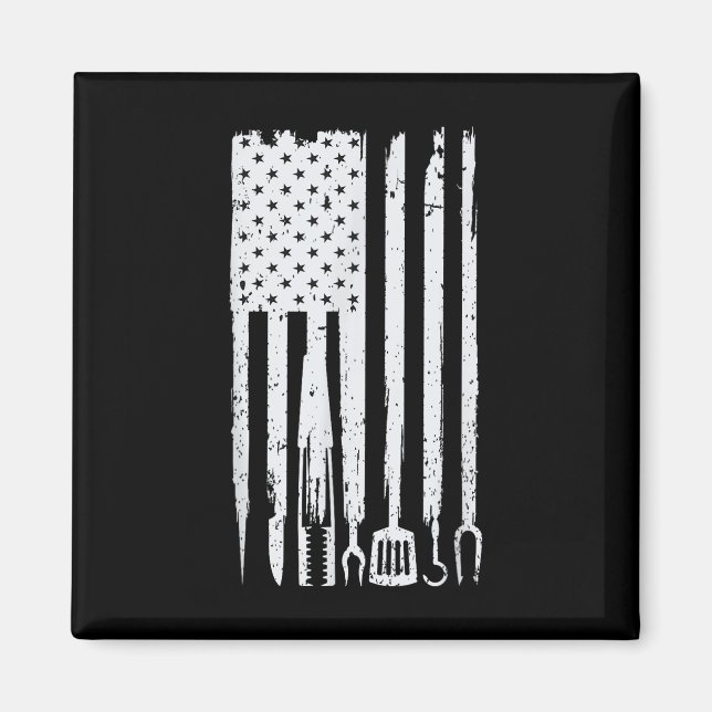 Funny Bbq Design! For Fans Of Smoking, Grilling An Magnet (Front)