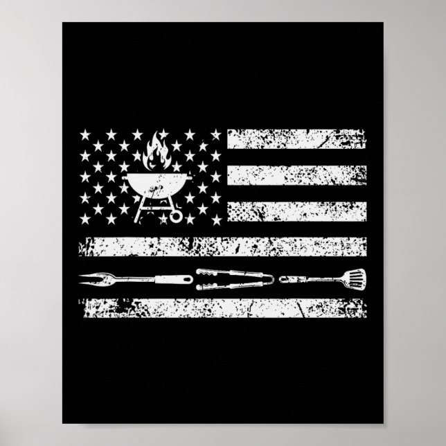 Funny Bbq Design Meat Smoking1  Poster (Front)