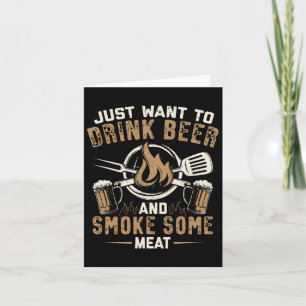 Funny Bbq Grill Chef Grilling Master Rbecue Lover Card