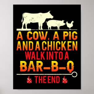 Funny Bbq Grill Meat Smoker Master Rbecue Gifts Me Poster