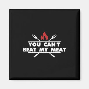 Funny Bbq Grilling Chef Meat Humour Magnet
