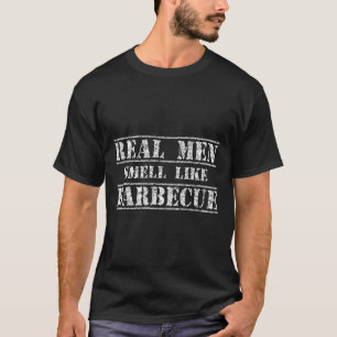 Funny Bbq Grilling Gift Shirt Real Men Smell Like