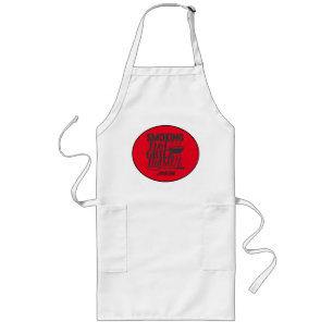 Funny BBQ Grilling Master Backyard Personalise Long Apron