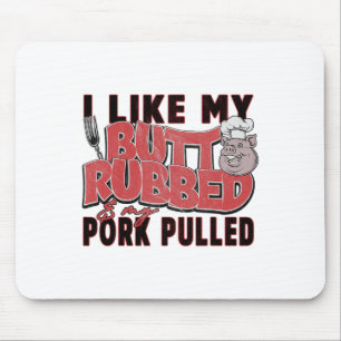 Funny Bbq Grilling Quote Pig Pulled Pork Men Women Mouse Pad