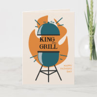 Funny BBQ King of The Grill Fathers Day