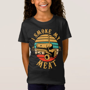 Funny BBQ Lover Gifts   I Smoke My Meat Smoker BBQ T-Shirt