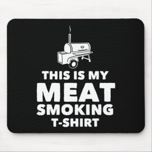Funny Bbq Meat Smoking Design Mouse Pad