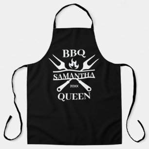 Funny BBQ Personalised Barbecue Queen Apron