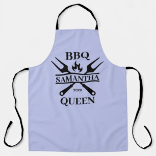 Funny BBQ Personalised Barbecue Queen Apron