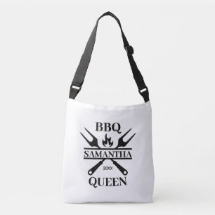 Funny BBQ Personalised Barbecue Queen   Tote Bag