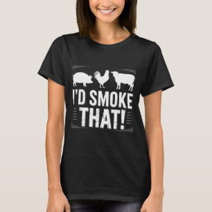 Funny Bbq Pitmaster Meat Bris Ribs Smoker Grill T-Shirt