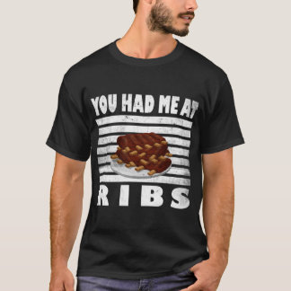 Funny BBQ Rib Lover Meat Smoker Grill T-Shirt