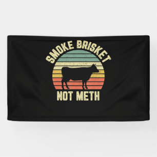 Funny Bbq  Smoke Brisket Not Novelty Grilling Banner