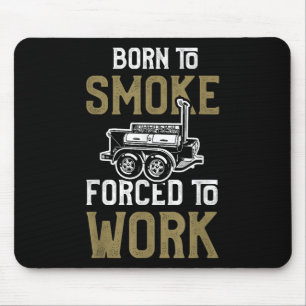 Funny Bbq Smoker Shirt Barbecuer Smoking Meat Pitm Mouse Pad