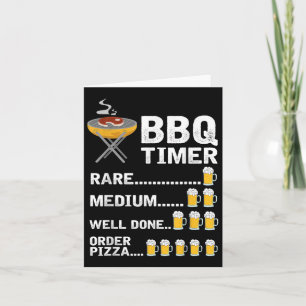 Funny Bbq Timer, Barbecue, Grill, Grilling  Card