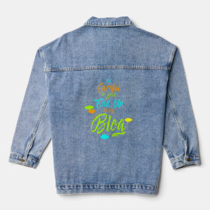 Funny Be Careful Or You'll End Up In My Blog Write Denim Jacket