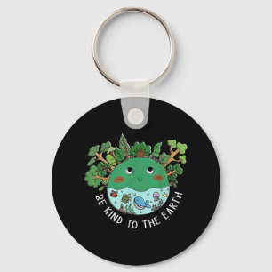 Funny Be Kind To The Earth Planet Nature Tree Eart Key Ring