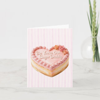 Funny Be Your Own Sugar Daddy Holiday Card