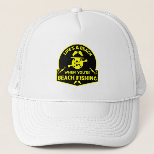 Funny Beach Fishing Trucker Hat