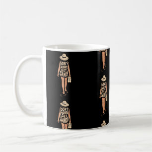 Funny Beach Girl Quote Don't Worry Get Sandy Coffee Mug