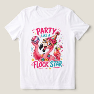 Funny beach pink flamingo beach  Tri-Blend shirt