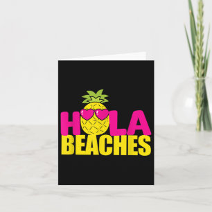 Funny Beach Summer Vacation Pineapple T Cruise Hol Card