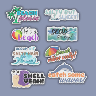 Funny Beach Themed Set Waterproof 