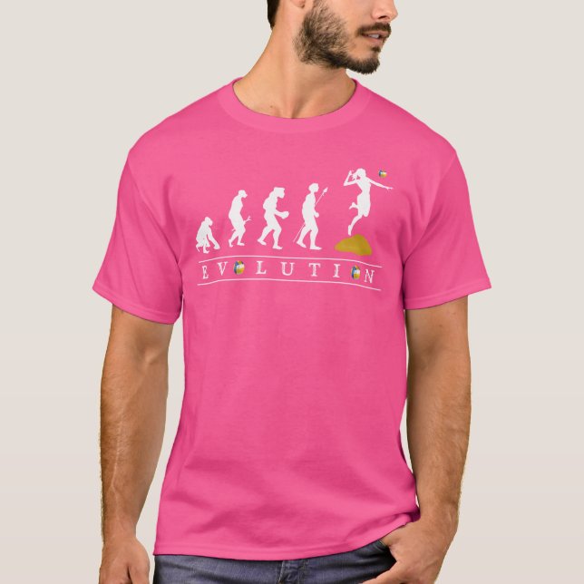 Funny Beach Volleyball Evolution Top Women'S Volle (Front)