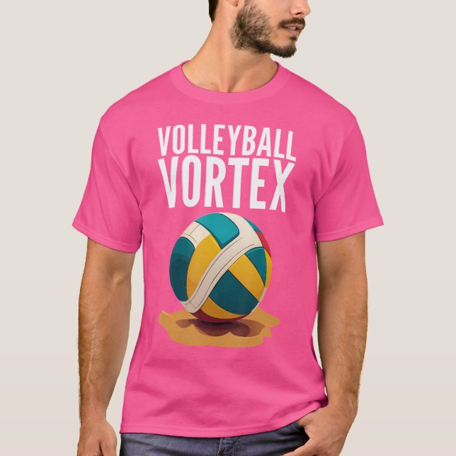 Funny Beach Volleyball T-Shirt (Front)