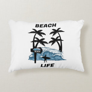 Funny Beach Wave Decorative Cushion