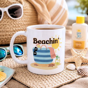 Funny Beachin' Coffee Mug