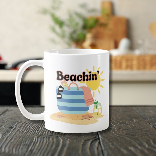 Funny Beachin'  Coffee Mug (Creator Uploaded)