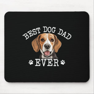 Funny Beagle Dad Fathers Day Vintage Ever Dog Love Mouse Pad
