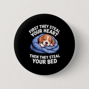 Funny Beagle Design For Men Women Hound Beagle Dog 6 Cm Round Badge