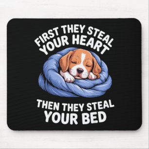 Funny Beagle Design For Men Women Hound Beagle Dog Mouse Pad
