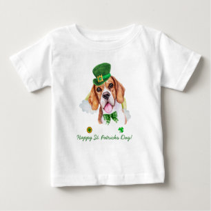 Funny Beagle Gold St. Patricks Day Baby T-Shirt