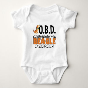 Funny Beagle Obsessed Baby Bodysuit