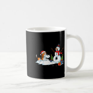 Funny Beagle Snowman Christmas Tree Xmas Womens Me Coffee Mug