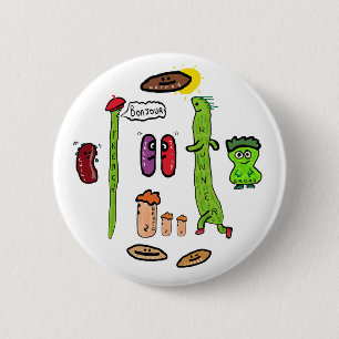 Funny Bean Puns 6 Cm Round Badge