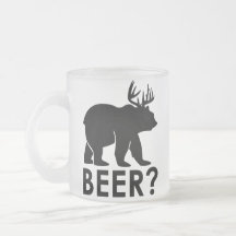 Funny Bear Deer Beer Mug