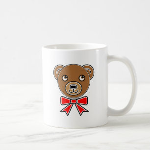 Funny bear face coffee mug