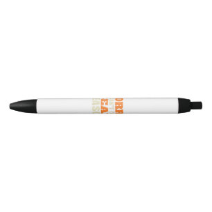 Funny Bear Hunting Black Ink Pen