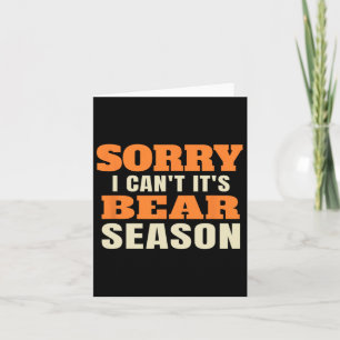Funny Bear Hunting Card