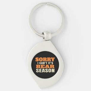 Funny Bear Hunting Key Ring