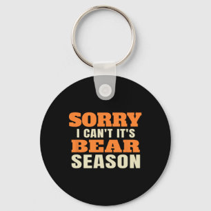 Funny Bear Hunting Key Ring